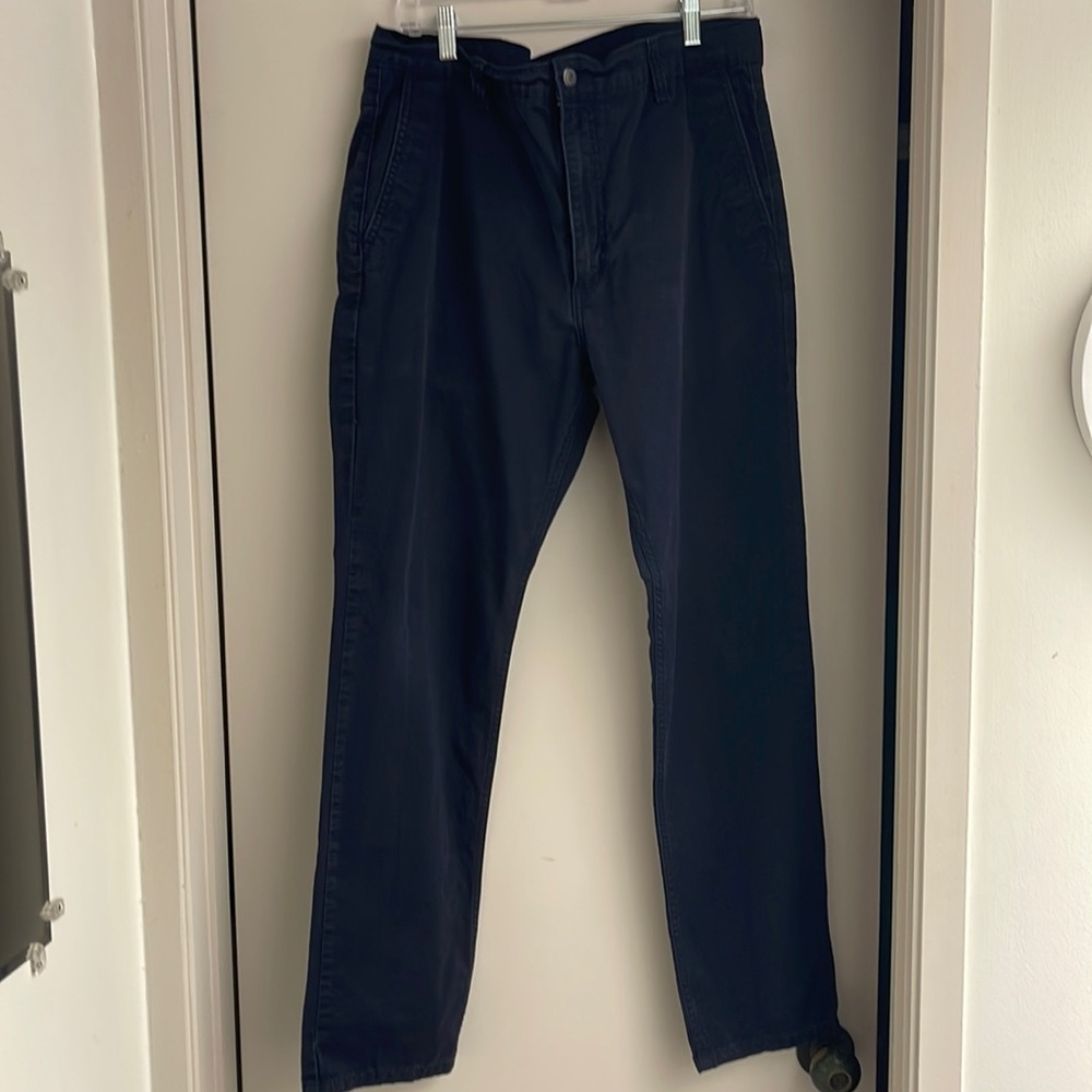 Mens Levi’s side pocket cotton twill navy blue jean pant